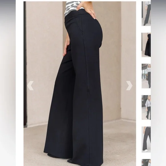 Spanx© THE PERFECT WIDE LEG PANT IN BLACK